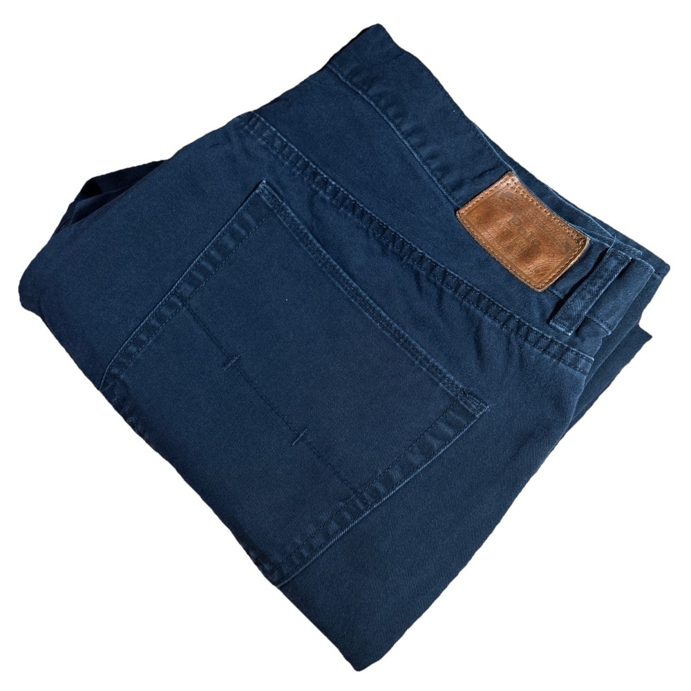 Polo Ralph‎ Lauren Pants Men's 38x30 Navy Blue 650 Straight Twill Preppy Casual